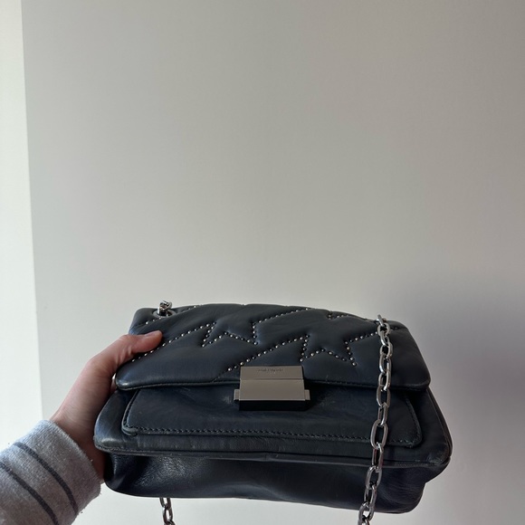 NWT Zadig and Voltaire Ziggy Mat Clous Leather bag - Great Conditiom - Picture 4 of 4